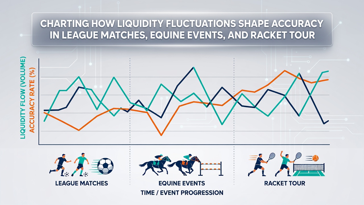Graph illustrating accuracy rates versus liquidity depth in soccer, racing, and tennis markets