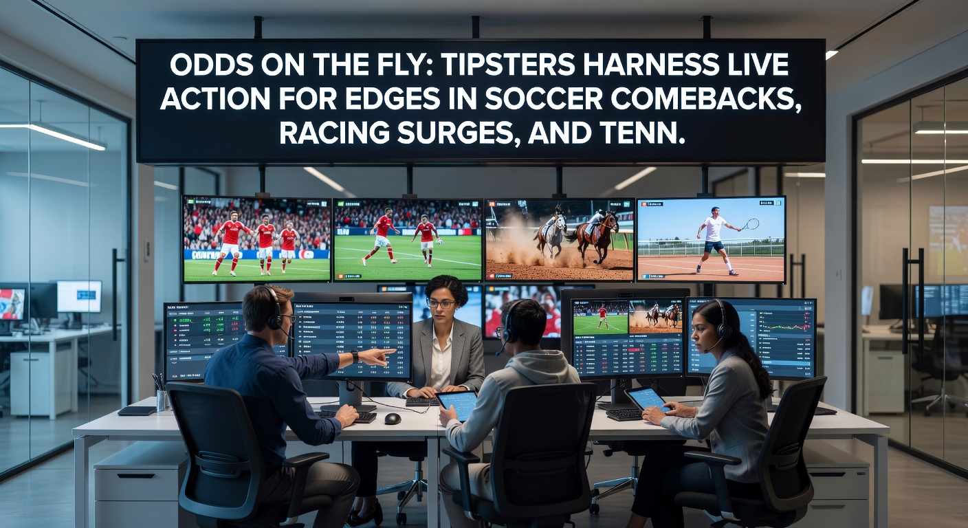 Horse racing tipster tracking a surge in live positions during a flat race sprint finish