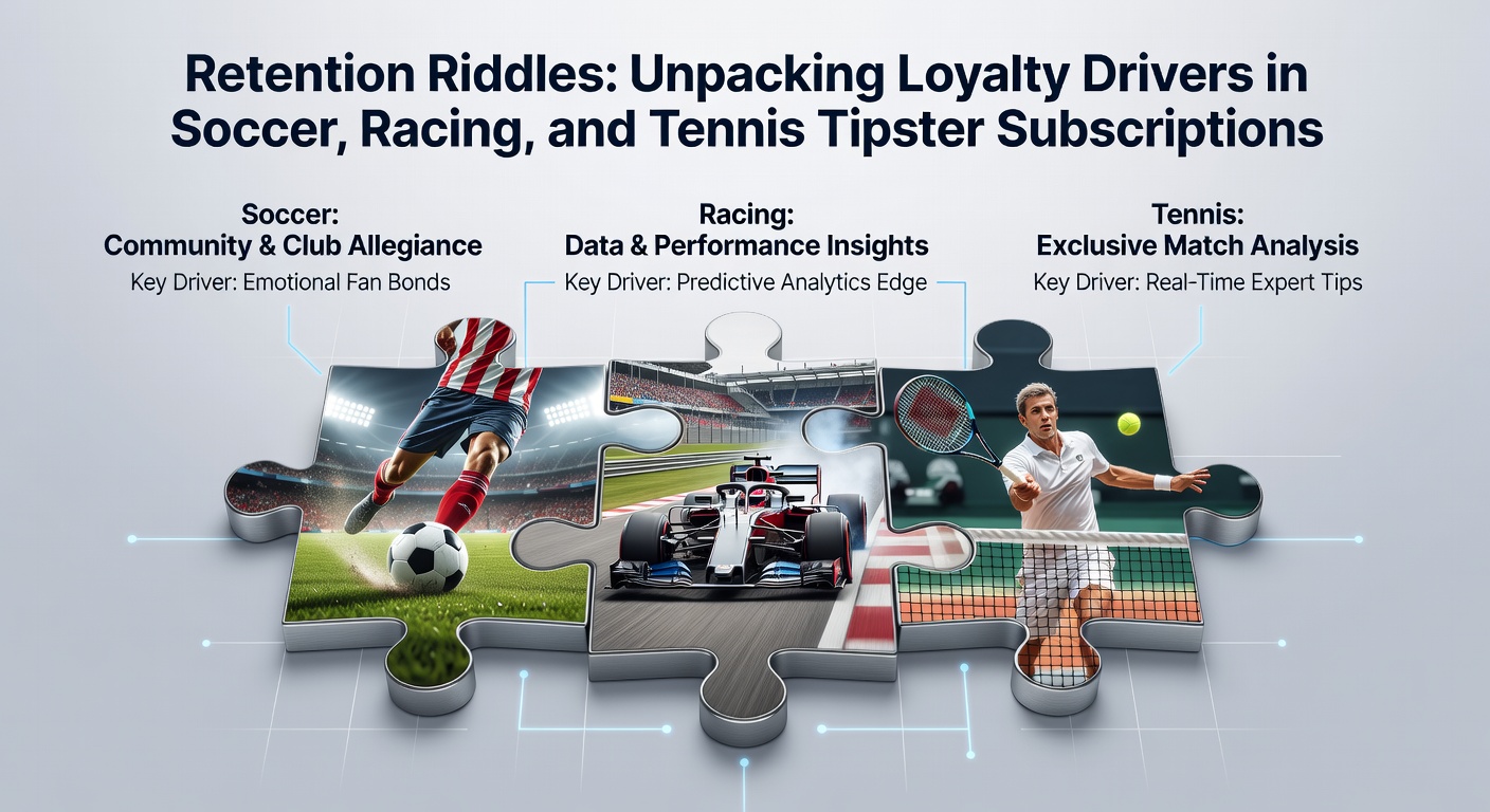 Infographic comparing retention drivers in horse racing tipsters, highlighting communication frequency and event previews